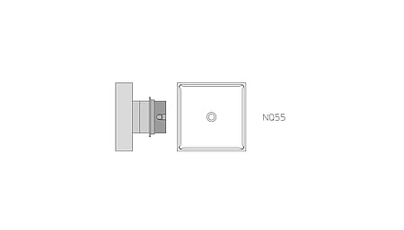 Buse à air chaud NQ55, chauffage sur 4 côtés, 43,0 x 43,0 mm