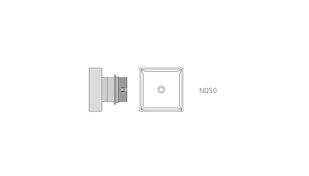 Buse à air chaud NQ50, chauffée sur 4 côtés, 36,0 x 36,0 mm