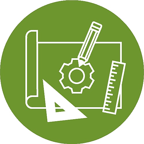 Produkt Design Icon Produkt green circle Landingpages