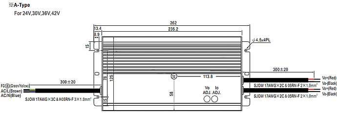 Dessin HLG 480H A Type 24bis42