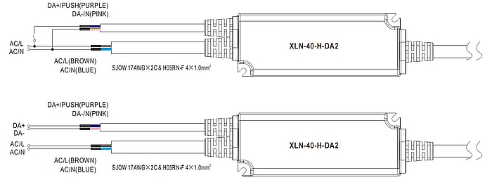 XLN 40 DA2 wiring
