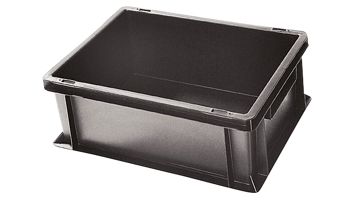 Esd Storage Containers Real KEINATH Electronic - EURO ESD storage container black in various sizes
