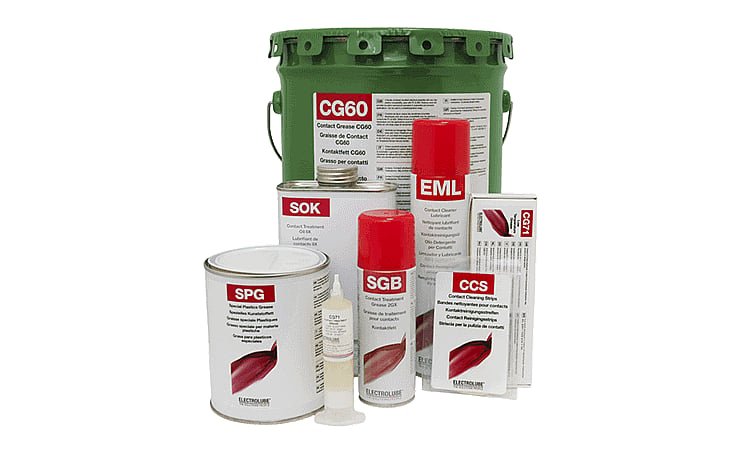 Electrolube product groups Contact lubricants