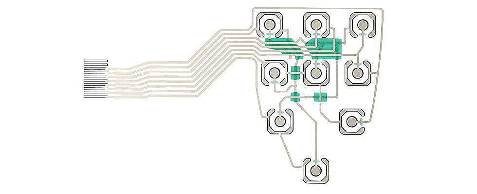 Switching foil in silver conductive technology