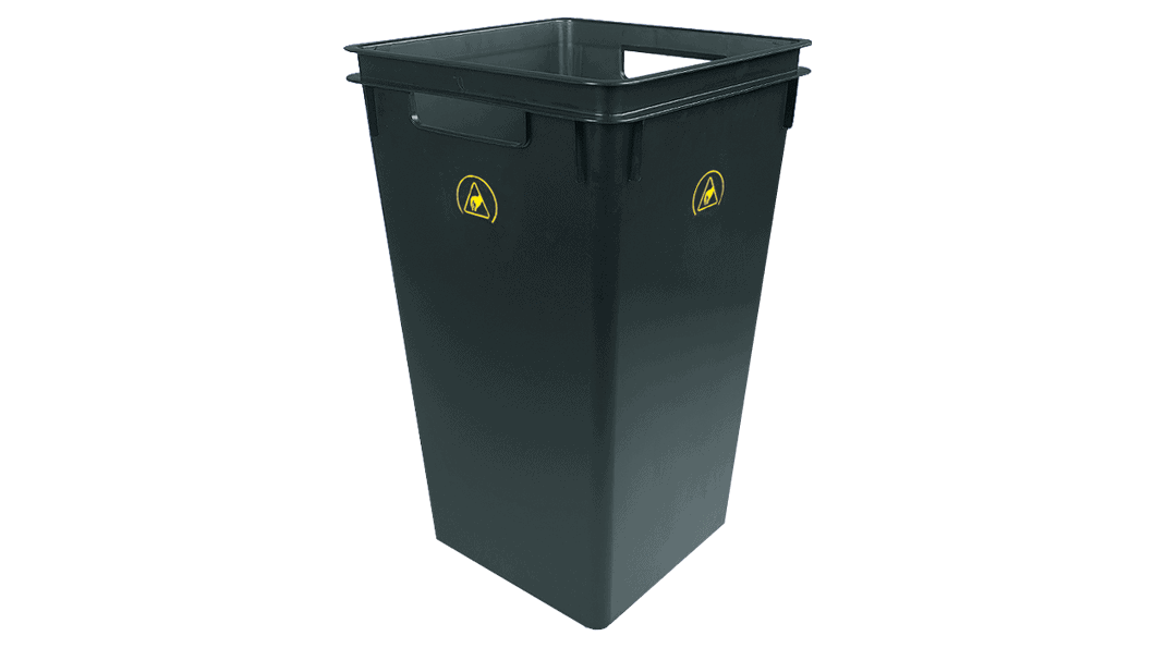 ESD-Papierkorb schwarz