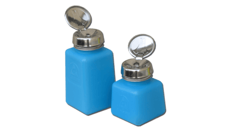 Dispenserflasche aus durAstatic e9 120ml, blau