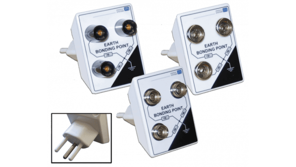 Erdungsstecker 3x10mm Druckknopfanschluss (m)