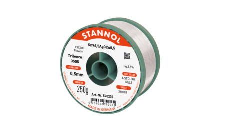 Lötdraht Trilence 3505, Sn96,5Ag3Cu0,5 - FLOWTIN TSC305, RE L1, 0.5mm, 250g