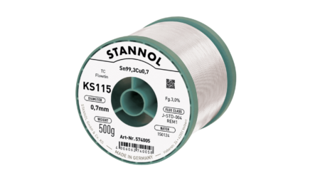 Solder wire KS115, Sn99,3Cu0,7 - FLOWTIN TC, RE M1, 0.7mm, 500g
