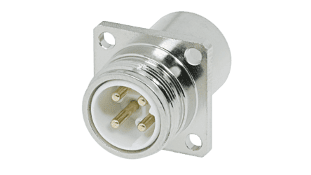 7840200000 Hummel device connector, 4-hole flange, front panel