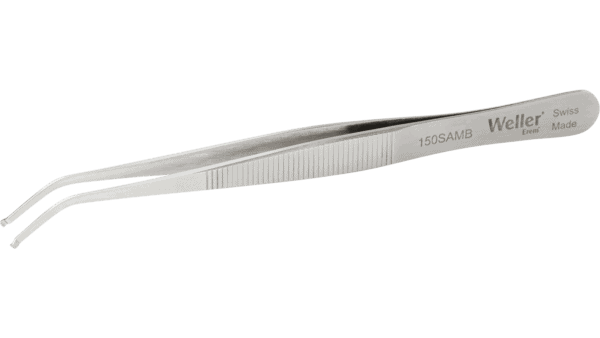 SMD-Pinzette abgewinkelt 40° mit runden Spitzen Ø 1, 2 - 2, 5 mm