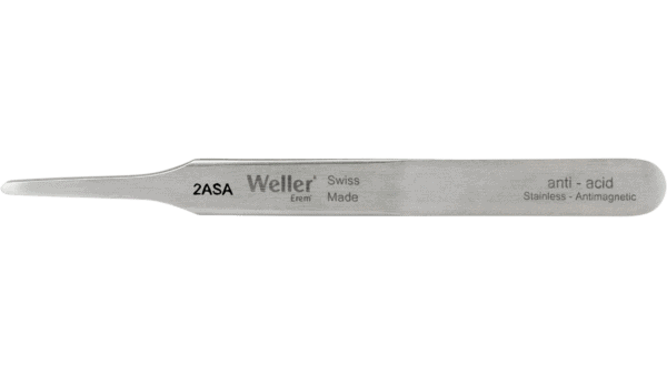 Präzisionspinzette mit flachen abgerundeten Spitzen – Bild 4