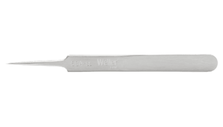 Precision tweezers with very fine tips, suitable for very fine wires