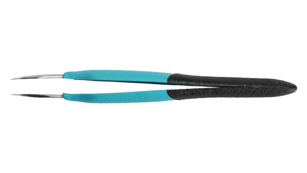 Ergonomische Präzisionspinzette mit gebogenen starken Spitzen – Bild 3