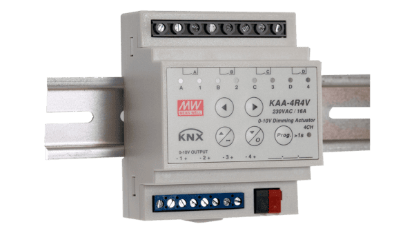 4 Kanal KNX Dimmaktor 0-10V / 1-10V, 10A pro Kanal, mit KNX Secure