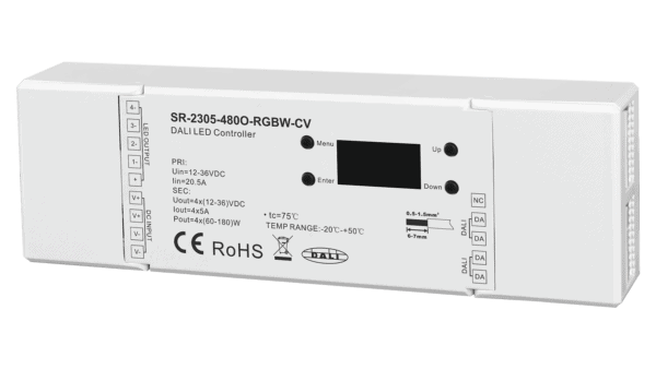 4 Kanal DALI DT6 LED Dimmer mit Master Funktion, RGBW, Konstantspannung 12-36VDC, max. 720W – Bild 2