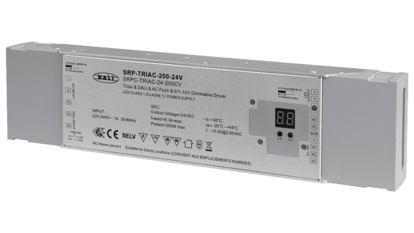 200W DALI/Push, TRIAC, 0/1-10V, 24Vdc Konstantspannung LED Treiber – Bild 2