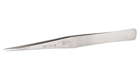 Precision tweezers with fine but robust tips for standard applications