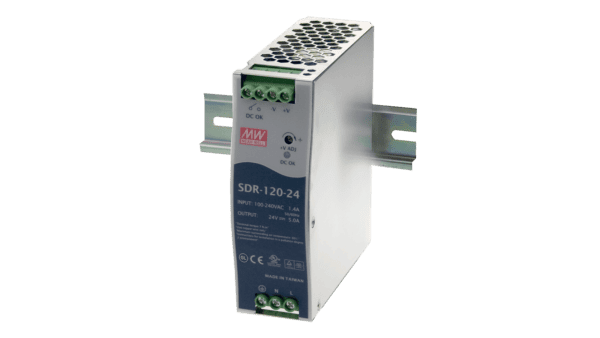 120W DIN rail power supply 48V/2.5A, single phase