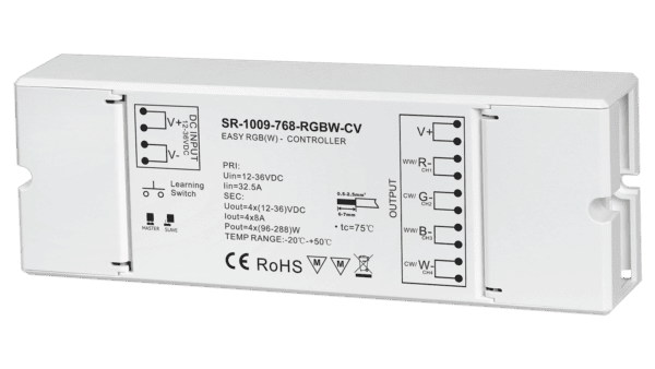 4 channel RF LED dimmer, RGBW, constant voltage 12-36VDC, max. 1152W - Image 2