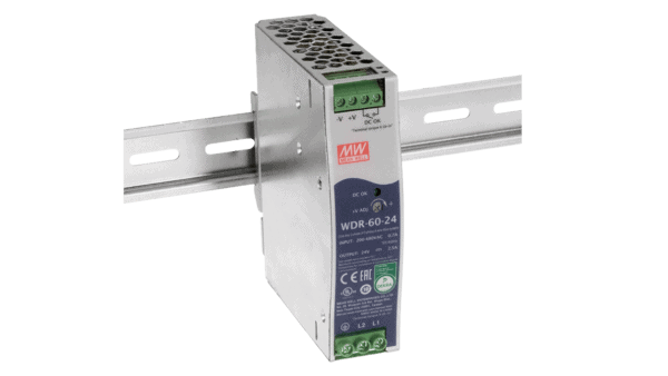60W Hutschienen Netzteil 24V/2.5A, 1 or 2-Phase