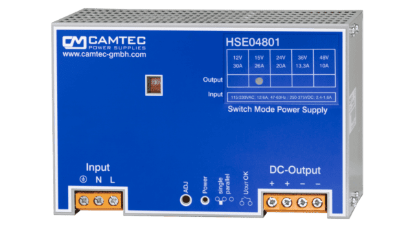 480W Hutschienen Netzteil 48V/10A, Single Phase
