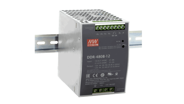 480W DC/DC-Wandler, Eingang 16.8...33.6V, Ausgang 24V/20A