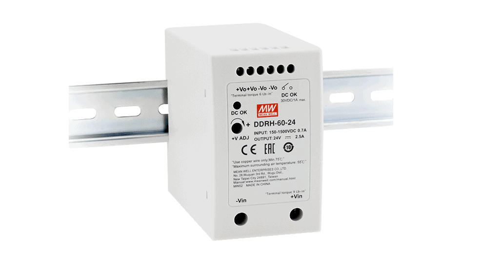 60W DC/DC-Wandler, Eingang 150...1500V, Ausgang 48V/1.25A