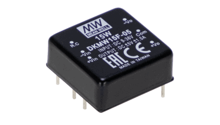 15W DC/DC converter, input 9...36V, output +12V/-12V / +0.625A/-0.625A