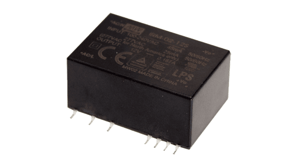 2W AC/DC Netzteil, Leiterplattenmontage, 12V/167mA, SMD
