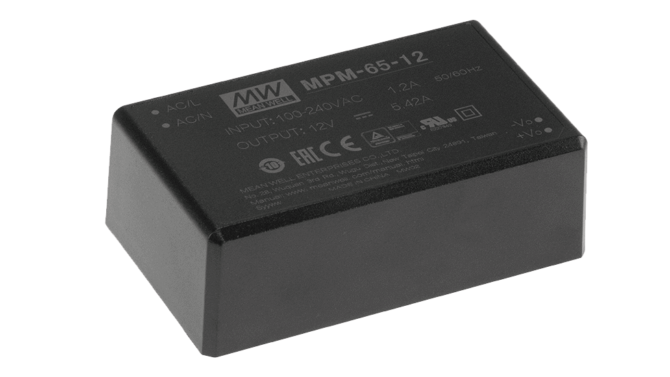 65W medizinisches AC/DC Netzteil, Leiterplattenmontage, 12V/5.42A