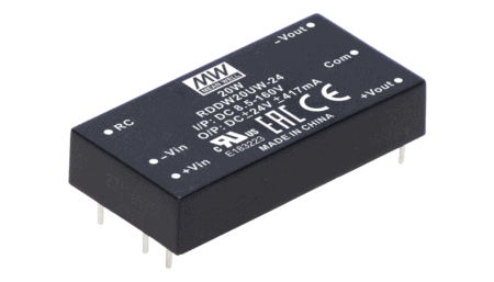 20W DC/DC converter, input 8.5...160V, output +/-12V / +/-0.835A