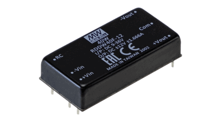 40W DC/DC converter, input 9...36V, output +/-15V / +/-1.333A