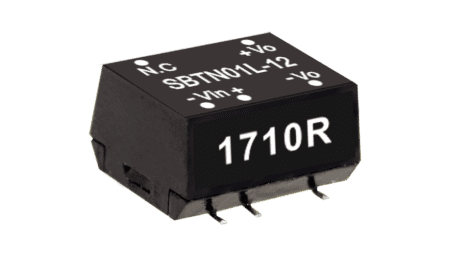1W Convertisseur DC/DC, entrée 21.6...26.4V, sortie 15V/0.67A