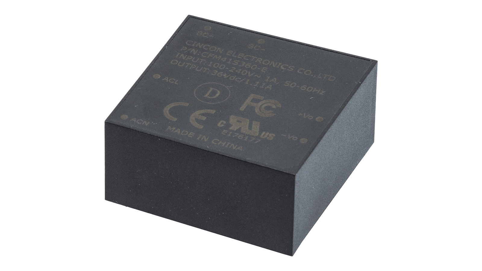 40W AC/DC Netzteil, Leiterplattenmontage, 24V/1.67A Peak Load