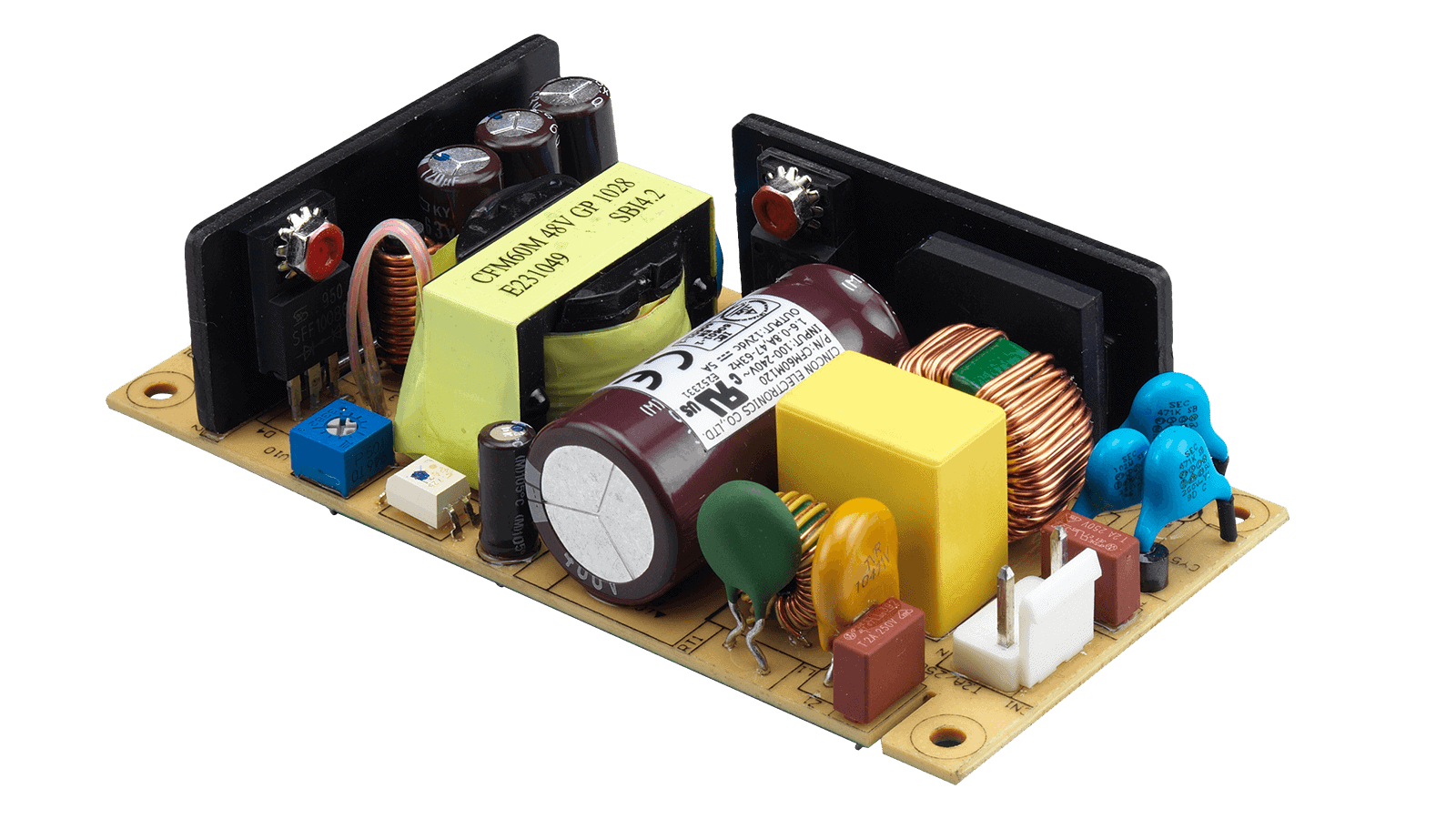 60W medizinisches Open Frame Netzteil 12V/5A