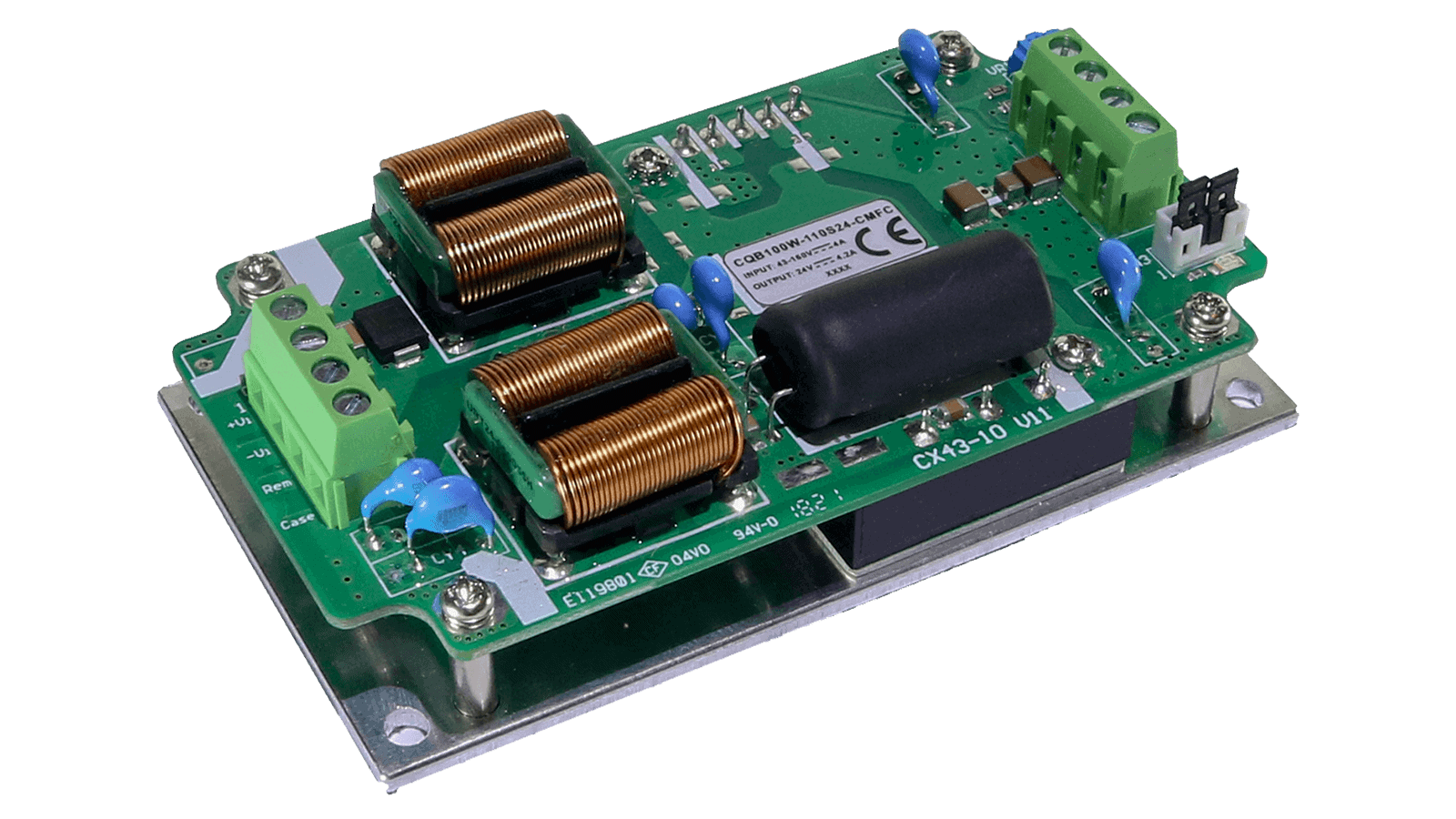 100W DC/DC-Wandler, Eingang 43...160V, Ausgang 12V/8.4A