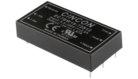 20W DC/DC converter, input 43...160V, output +/-12V / +/-0.833A