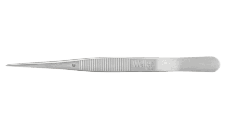 Precision tweezers, with serrated finger profile and internally serrated tips