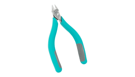 Ergonomic side cutter, 5", with tapered head, flush