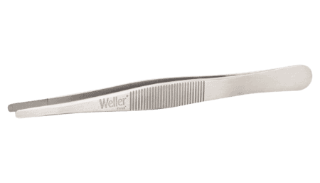 Tweezers with large, flat, round tips