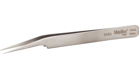 Precision tweezers slightly angled 15° recessed