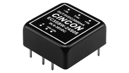 15W DC/DC converter, input 9...36V, output +/-5V / +/-1.5A