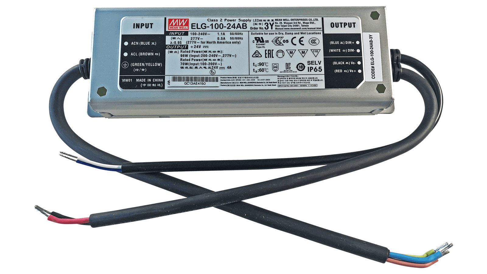 96W LED Treiber CV+CC 24V/4A, 3in1 Dimming + Vo/Io regelbar am Treiber – Bild 2