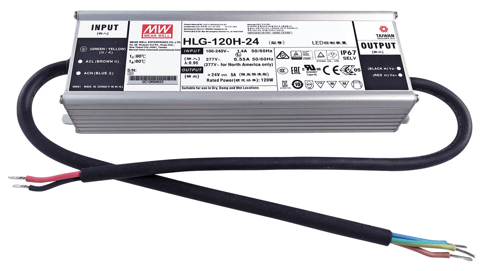 120W LED Treiber CV+CC 24V/5A – Bild 2