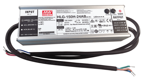 150W LED Treiber CV+CC 24V/6.3A, 3in1 Dimming + Vo/Io regelbar am Treiber – Bild 2