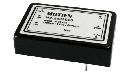 20W DC/DC converter, input 9...36V, output +/-15V / +/-0.665A