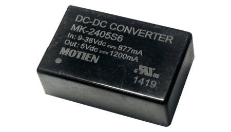 6W DC/DC converter, input 9...36V, output +/-5V / +/-0.6A