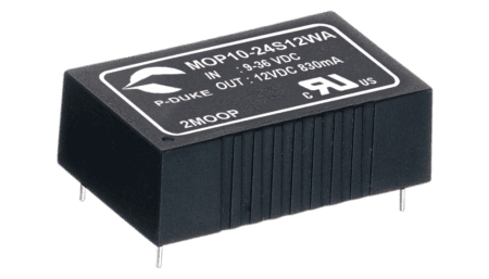 10W medical DC/DC converter, input 9...36V, output 15V/0.67A