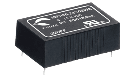 6W medical DC/DC converter, input 4.5...9V, output 5V/1.2A